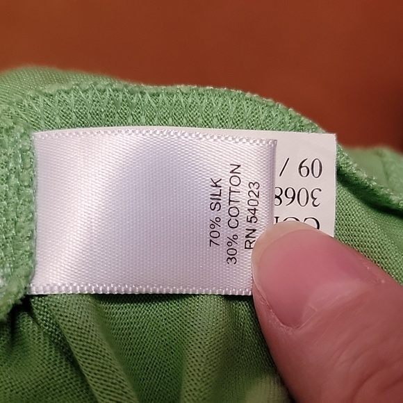 Banana Republic Green Silk Cotton Dress - Picture 8 of 9